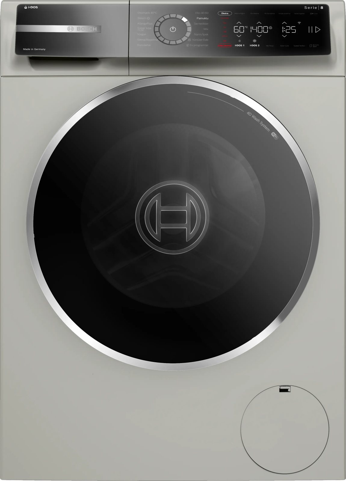 Bosch Serie 8 WGB254ASTR Washing Machine, 10 kg, 1400 rpm, Silver