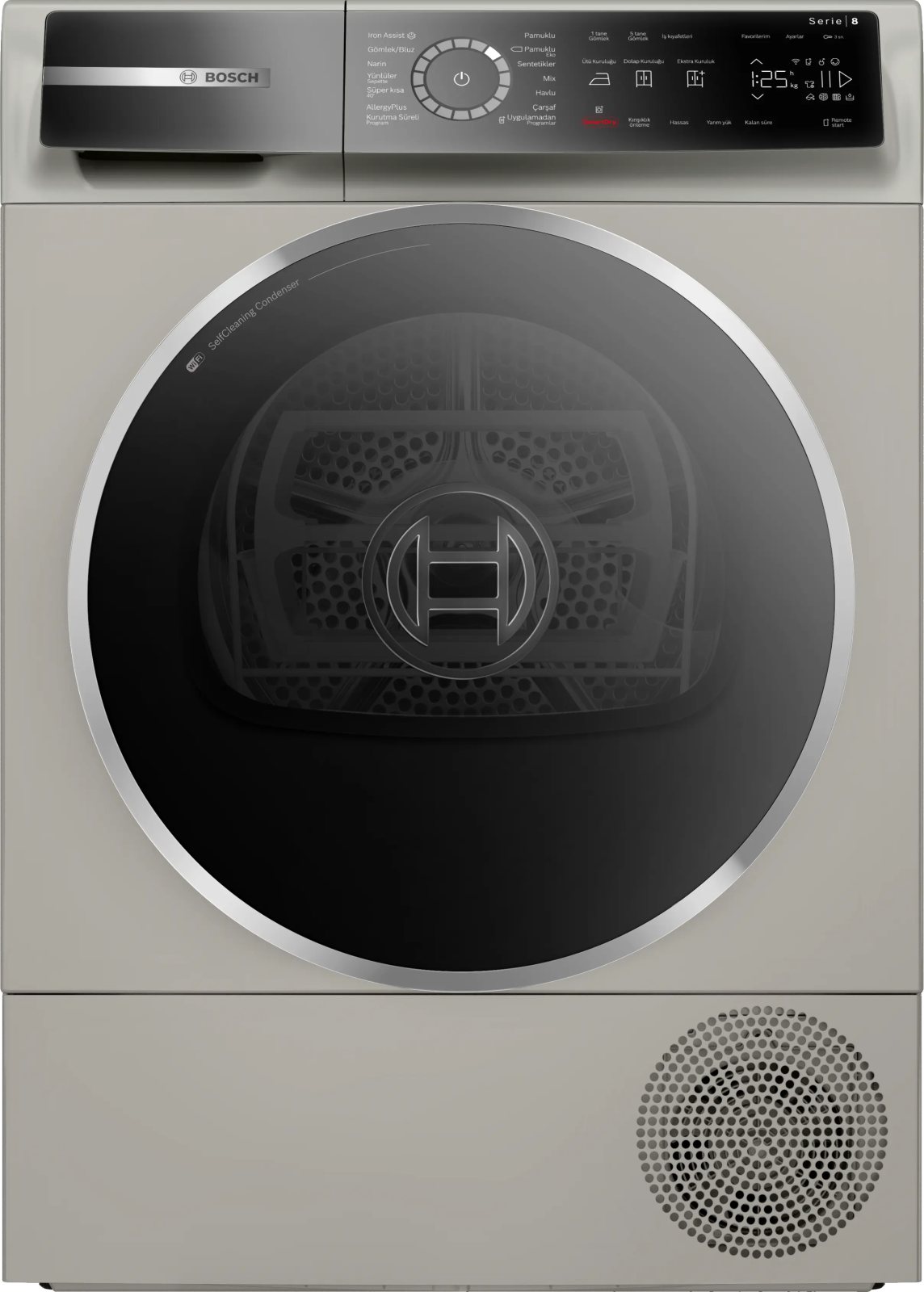 Bosch WQB245AXTR Serie 8 Heat Pump Tumble Dryer 9 kg Silver