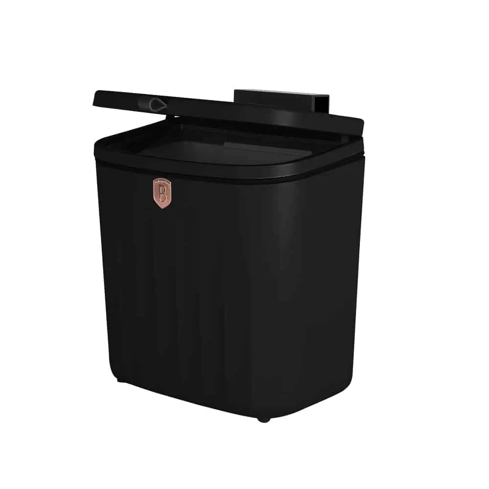 7L Çöp Kutusu Siyah Gül BH-8609