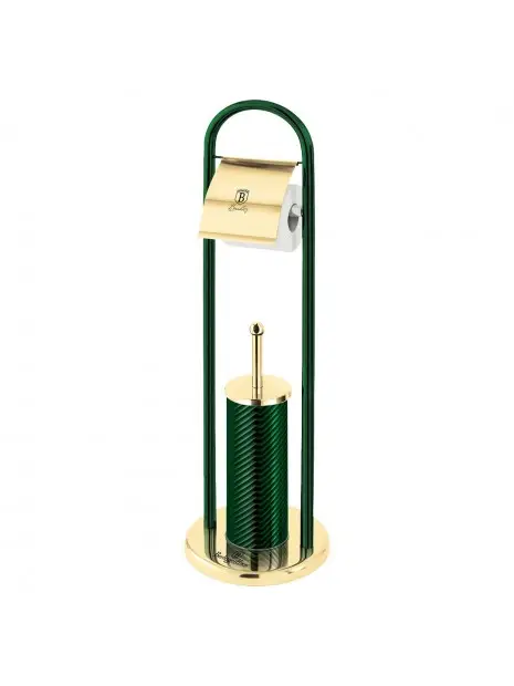 Berlinger Haus BH/6553 Toilet Brush with Paper Holder, Emerald