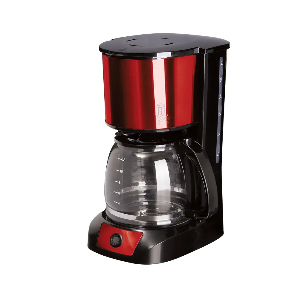 Berlinger Haus BH/9158 Filter Coffee Machine, Metallic Bordeaux