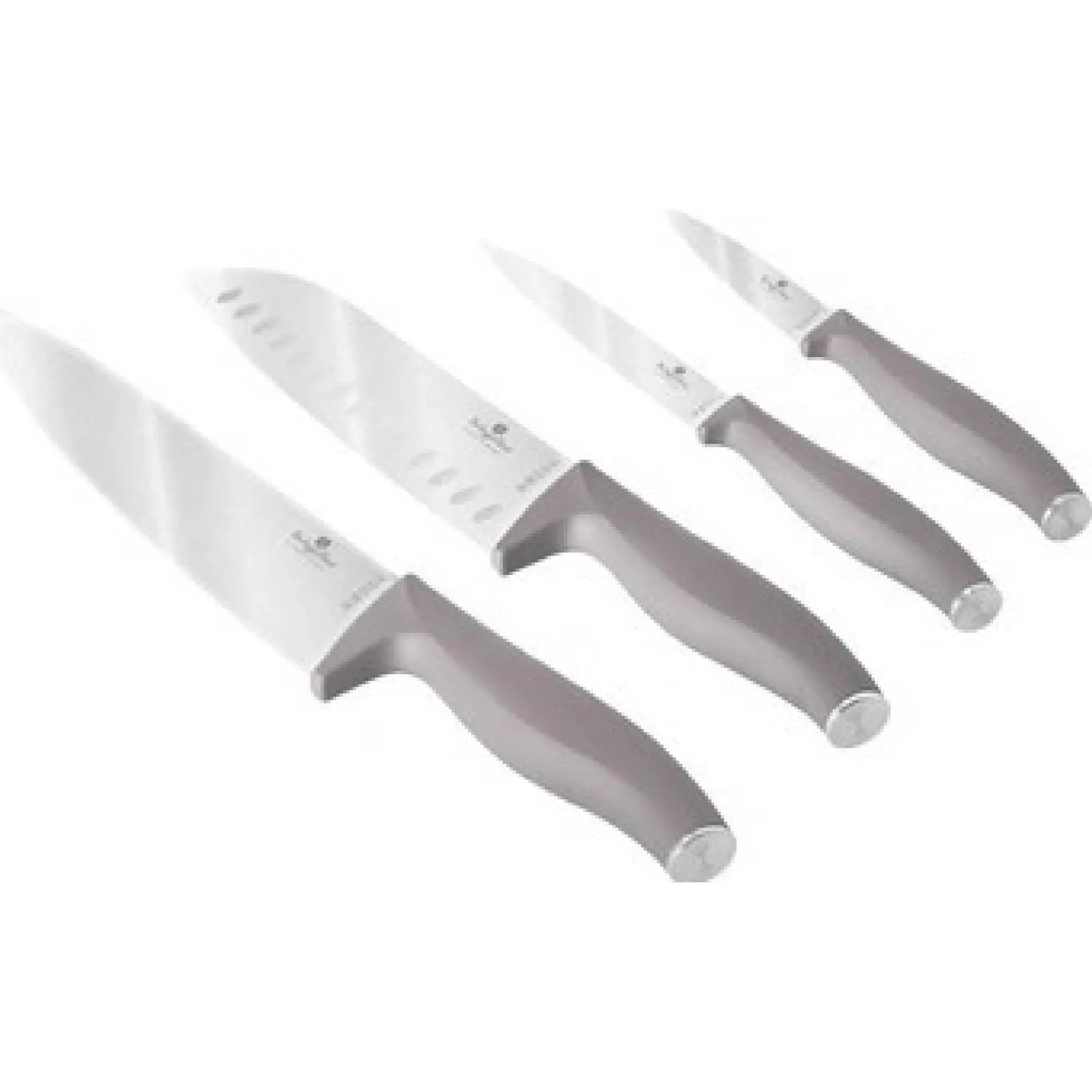 Berlinger Haus BH/2960 4-Piece Knife Set, Grey-Brown Taupe