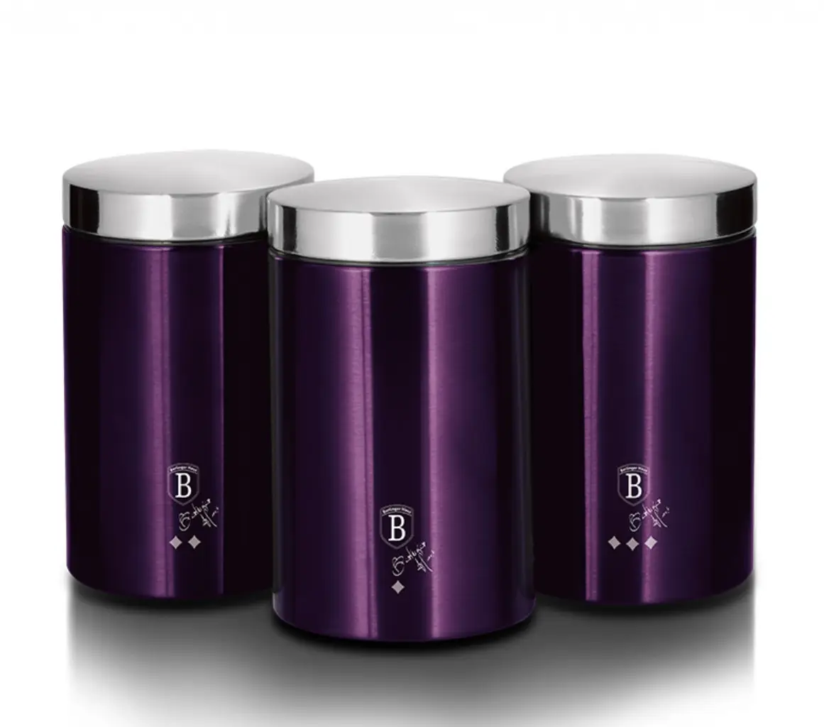 Berlinger Haus BH/6827 3-Piece Tea, Coffee and Sugar Canister Set