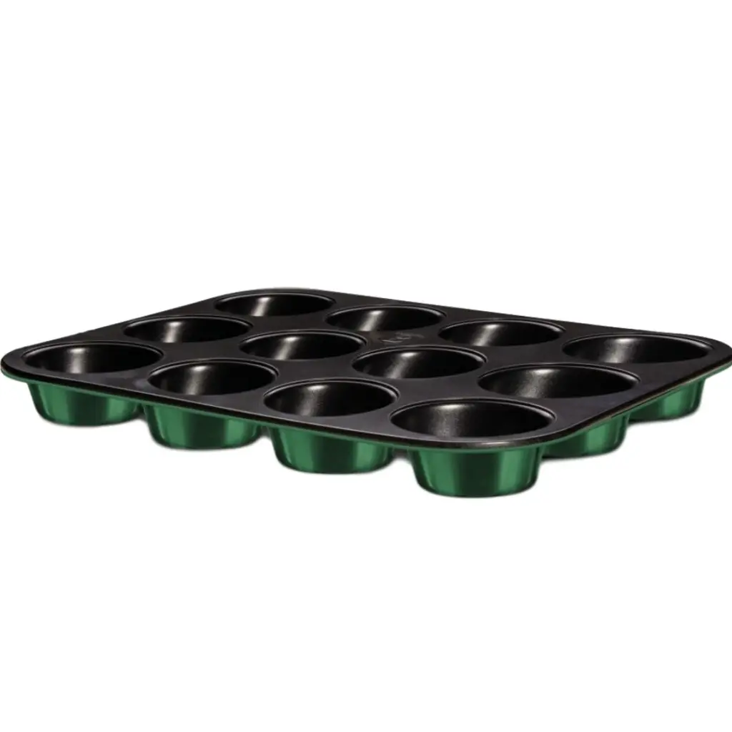 Berlinger Haus BH/6460 12-Cup Muffin Pan, Metallic Emerald