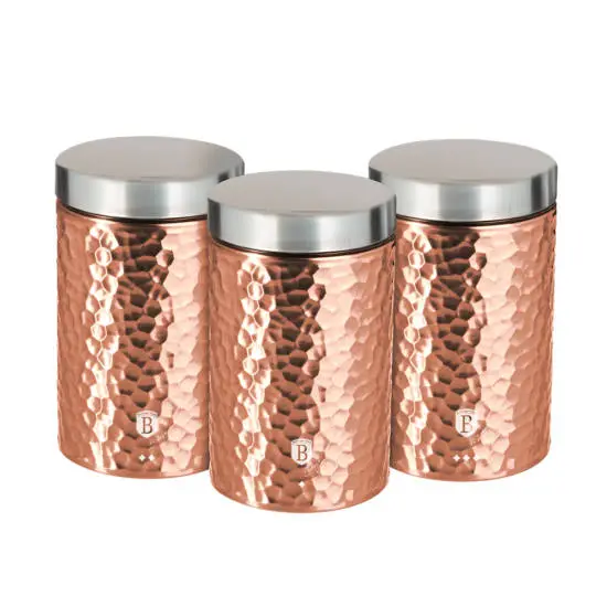 Berlinger Haus BH/6715 3-Piece Tea, Coffee and Sugar Canister Set