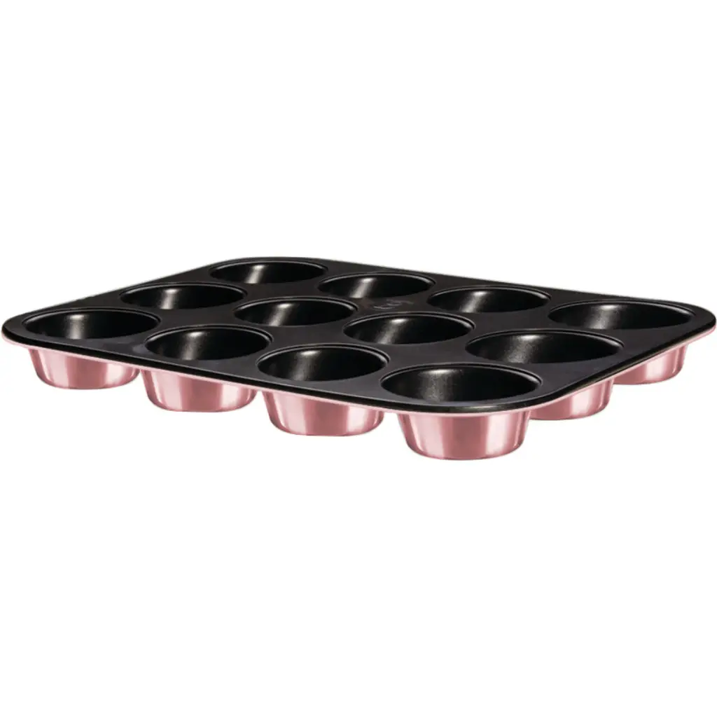 Berlinger Haus BH/6466 12-Cup Muffin Tin, Metallic Pink