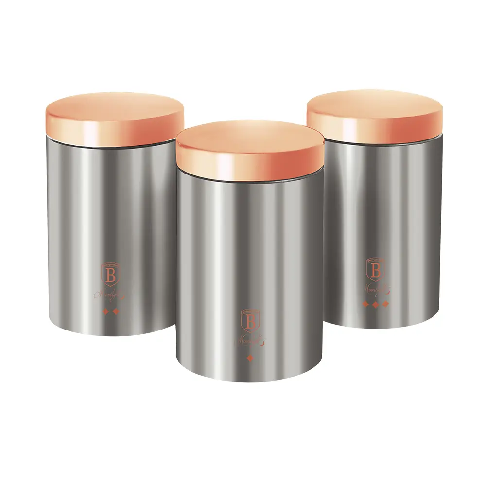 Berlinger Haus BH/6273 3-Piece Tea, Coffee and Sugar Canister Set