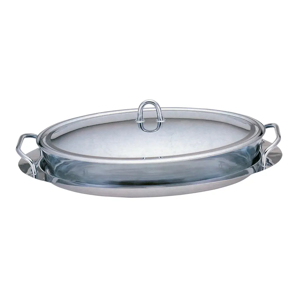 İkisi Bir Arada Oval Büfe Tabağı ve Servis Tepsisi – BH/1385