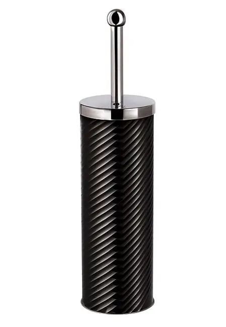 Berlinger Haus BH/6507N Toilet Brush Holder Set, Black/Silver
