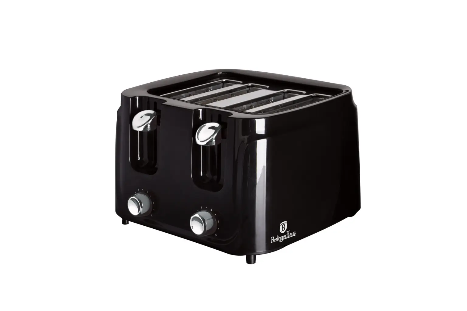 Berlinger Haus BH/9241 4-Slice Toaster, Black and Silver
