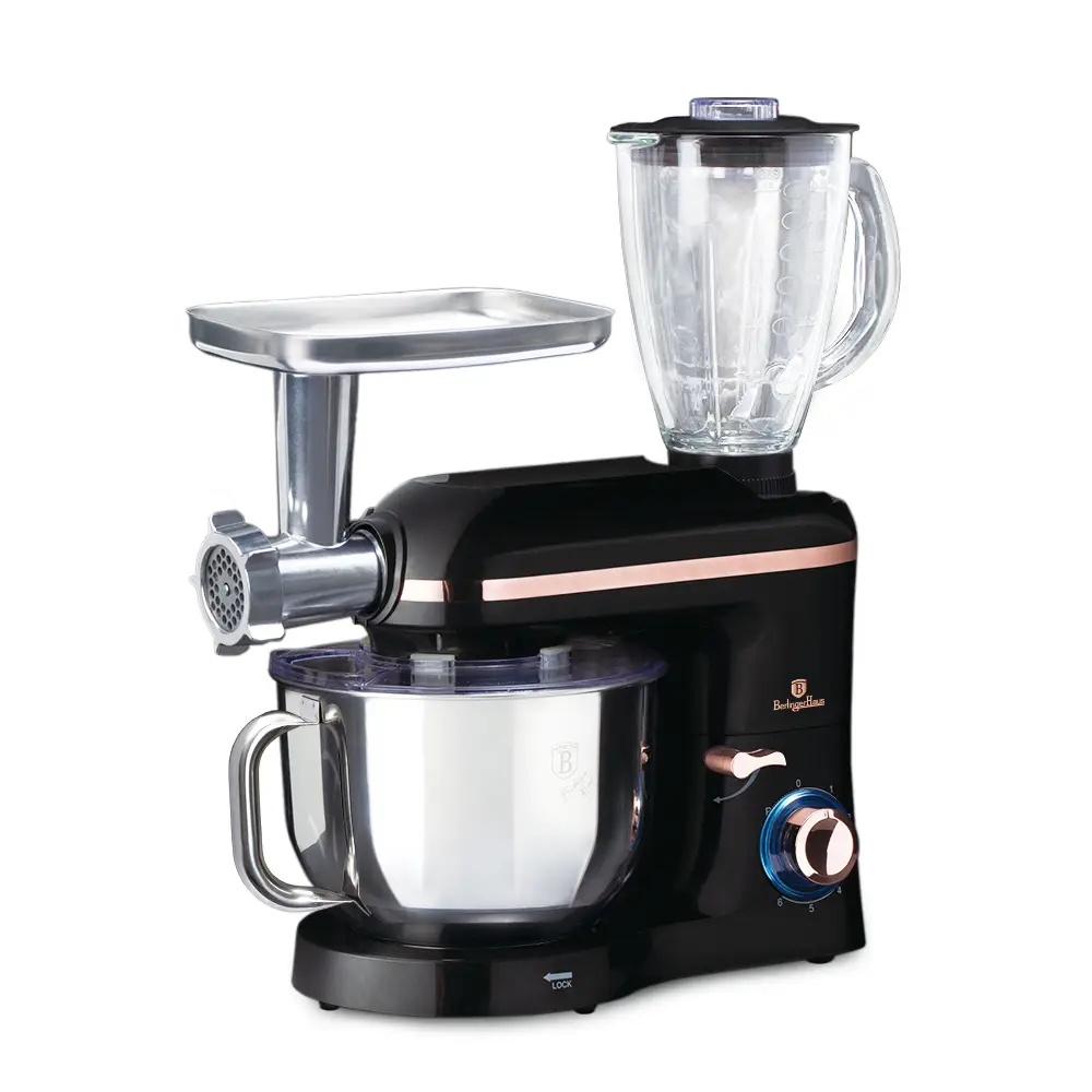 Berlinger Haus BH/9269 1400 W 6 L Çok Fonksiyonlu Mutfak Robotu Siyah-Rose Gold
