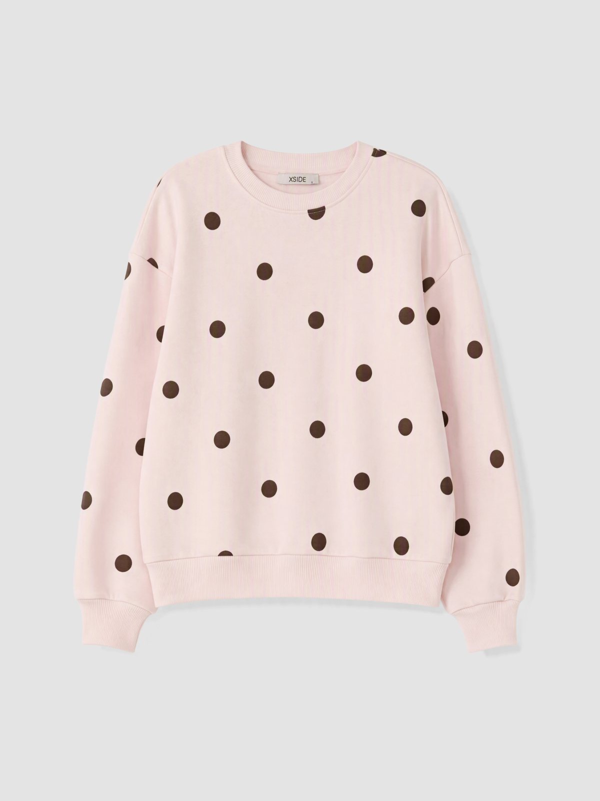 Sweatshirt AÇIK PEMBE BASKILI