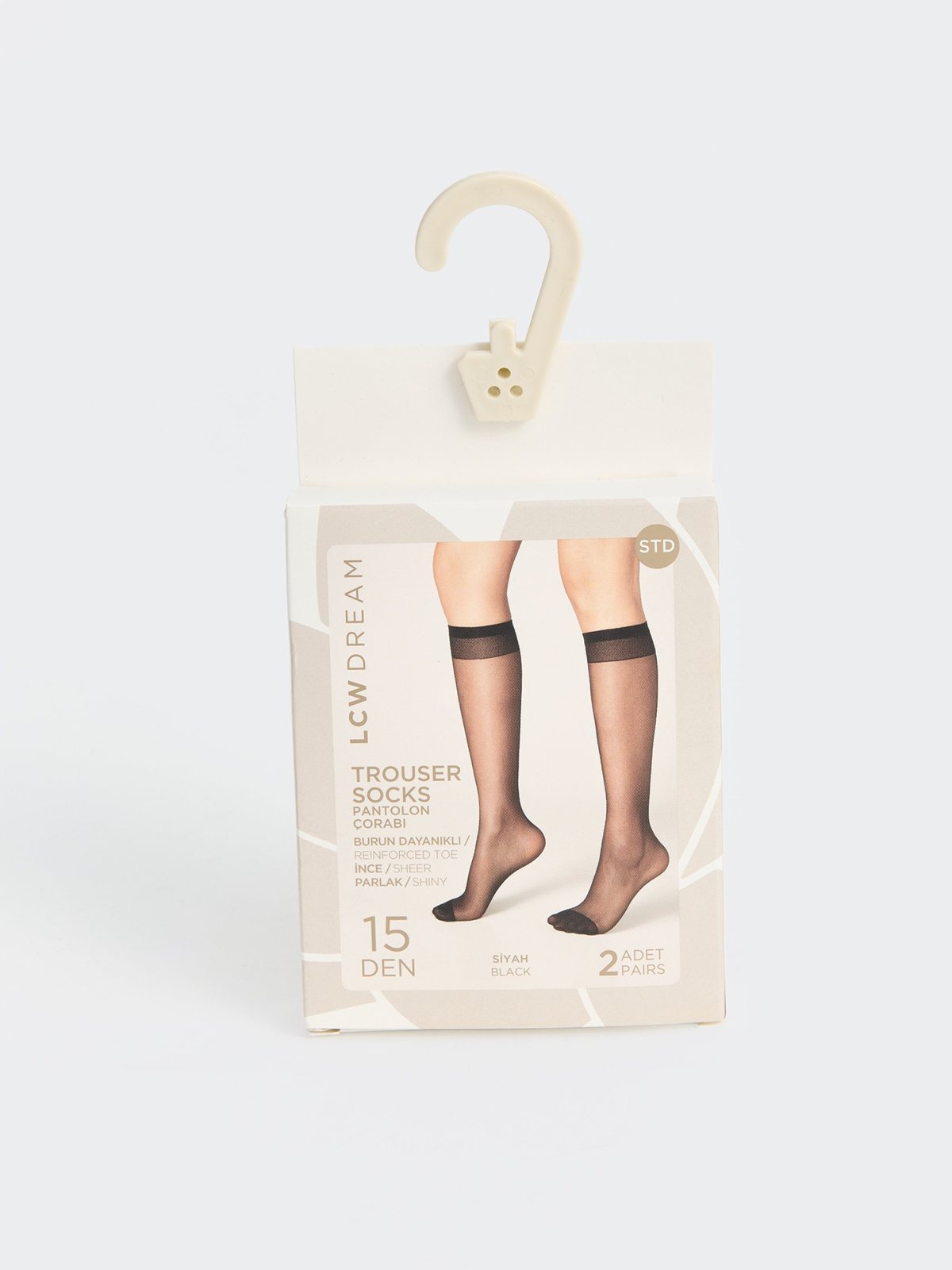 LC Waikiki 7330275 Black Knee-High Socks
