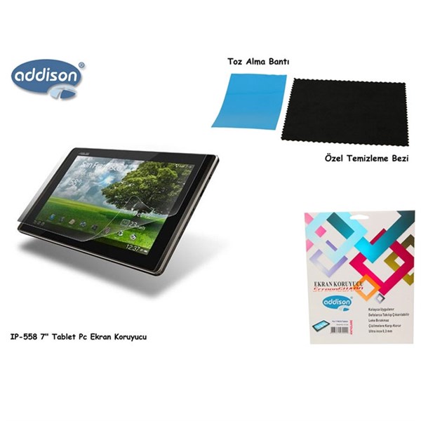 Addison IP-558 7" Tablet Pc Ekran Koruyucu.