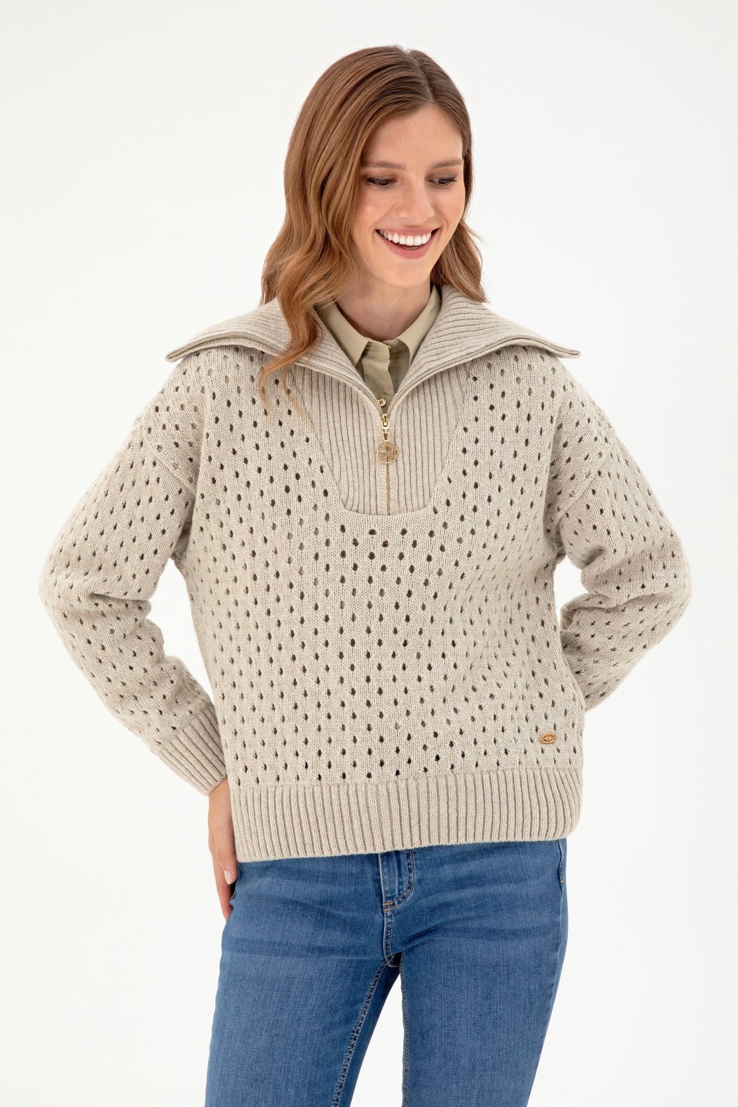 U.S. Polo Assn. 4112310 женский вязаный свитер