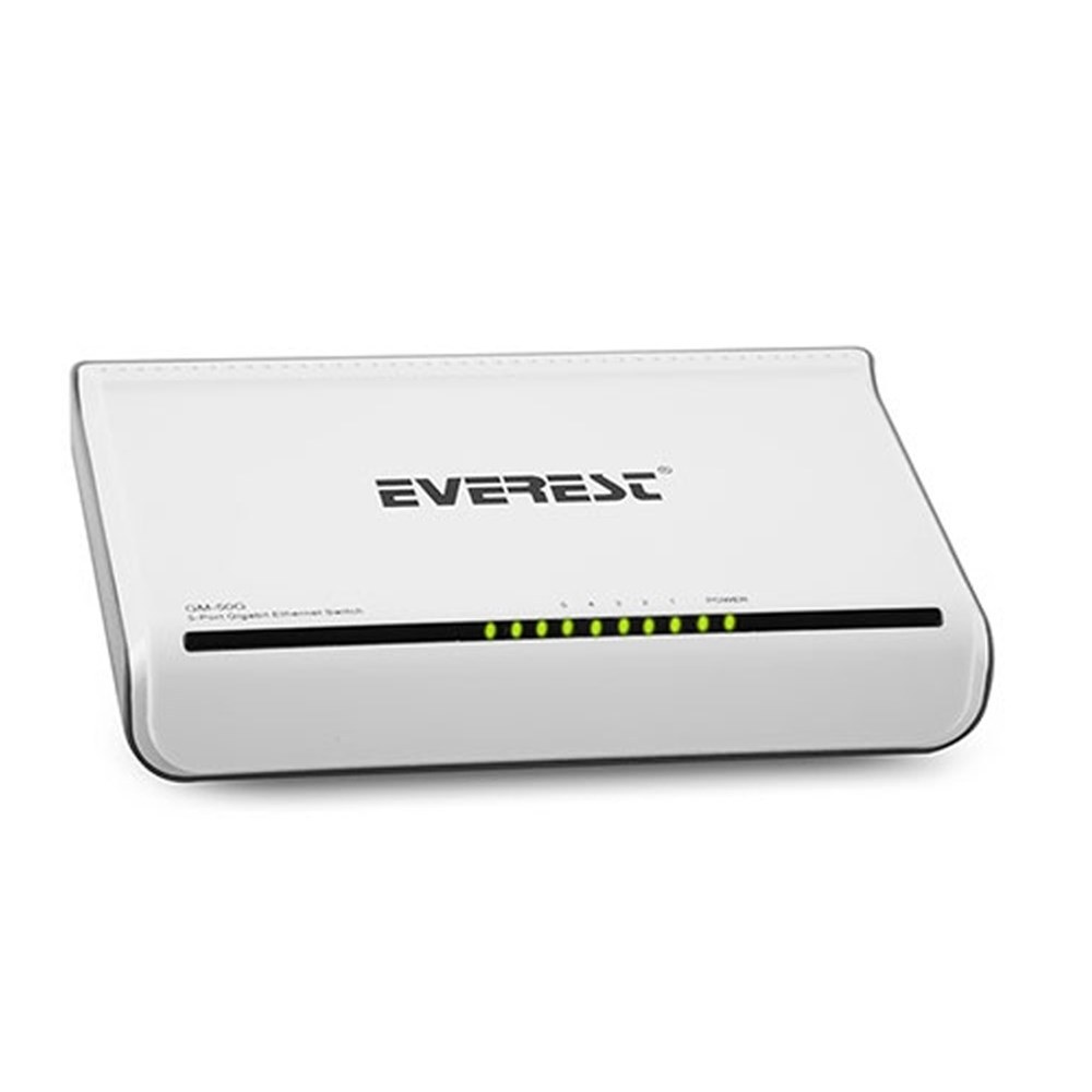 Everest GM-50G — гигабитный Ethernet-коммутатор, 5 портов, 1000Mbps, белый