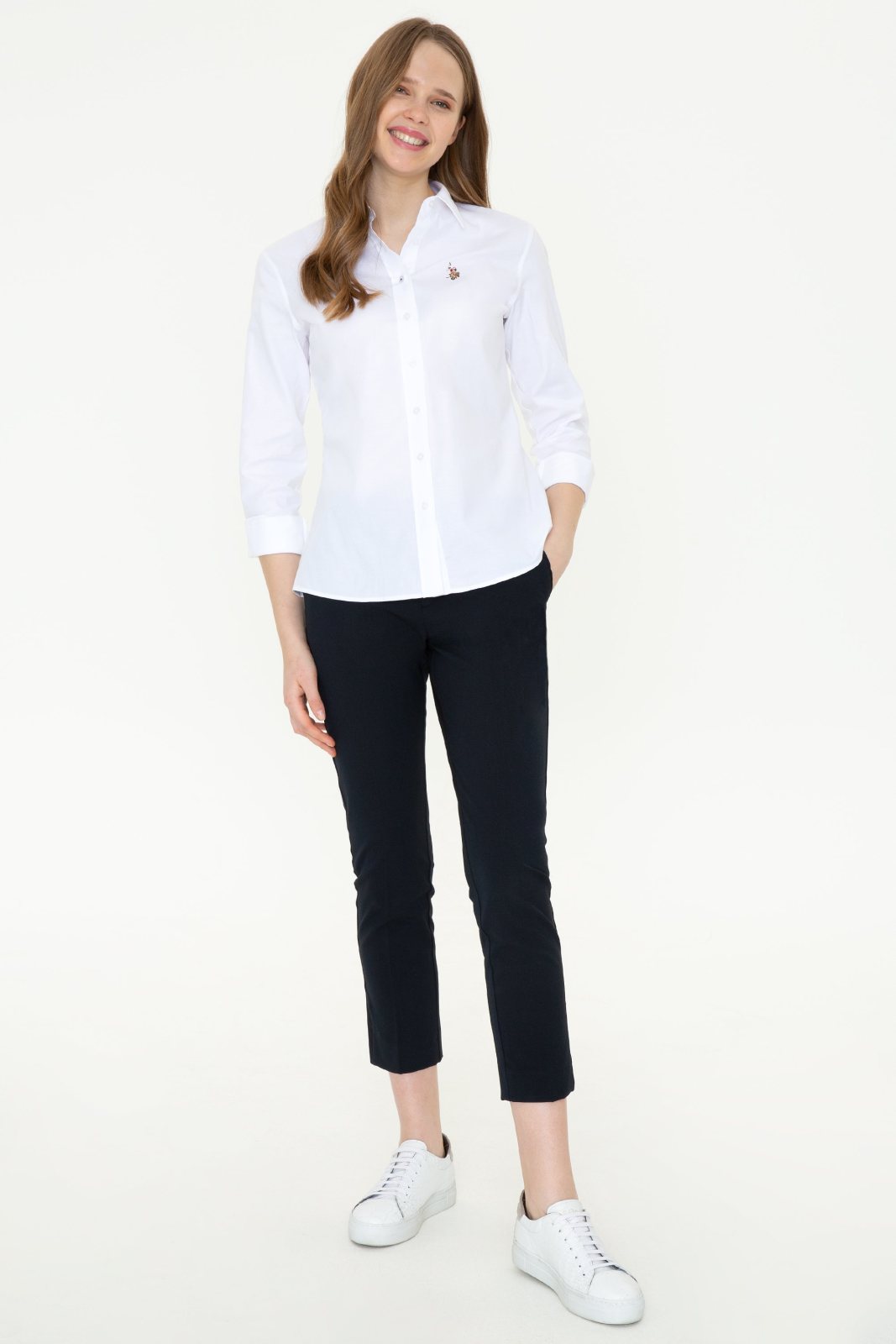 U.S. Polo Assn. Kadın Uzunkol Basic Gömlek
