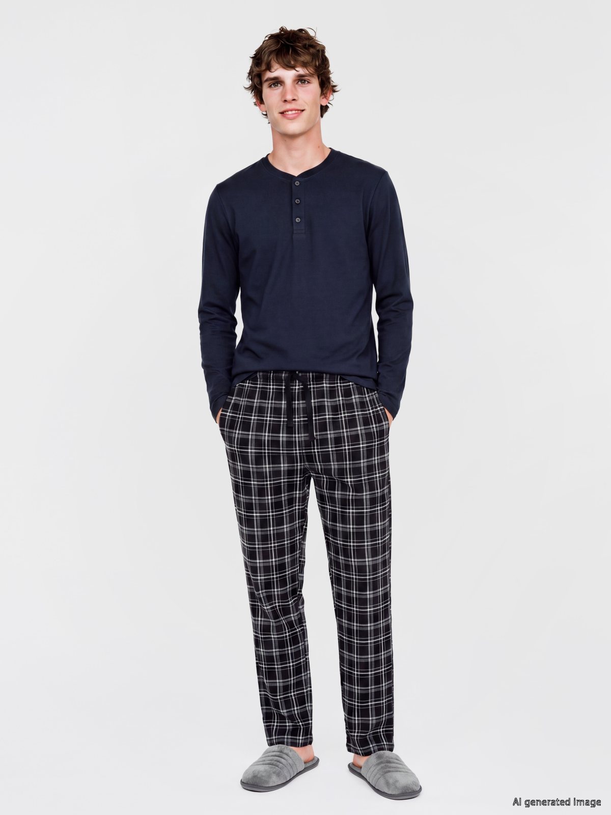 Pijama Alt SİYAH BASKILI