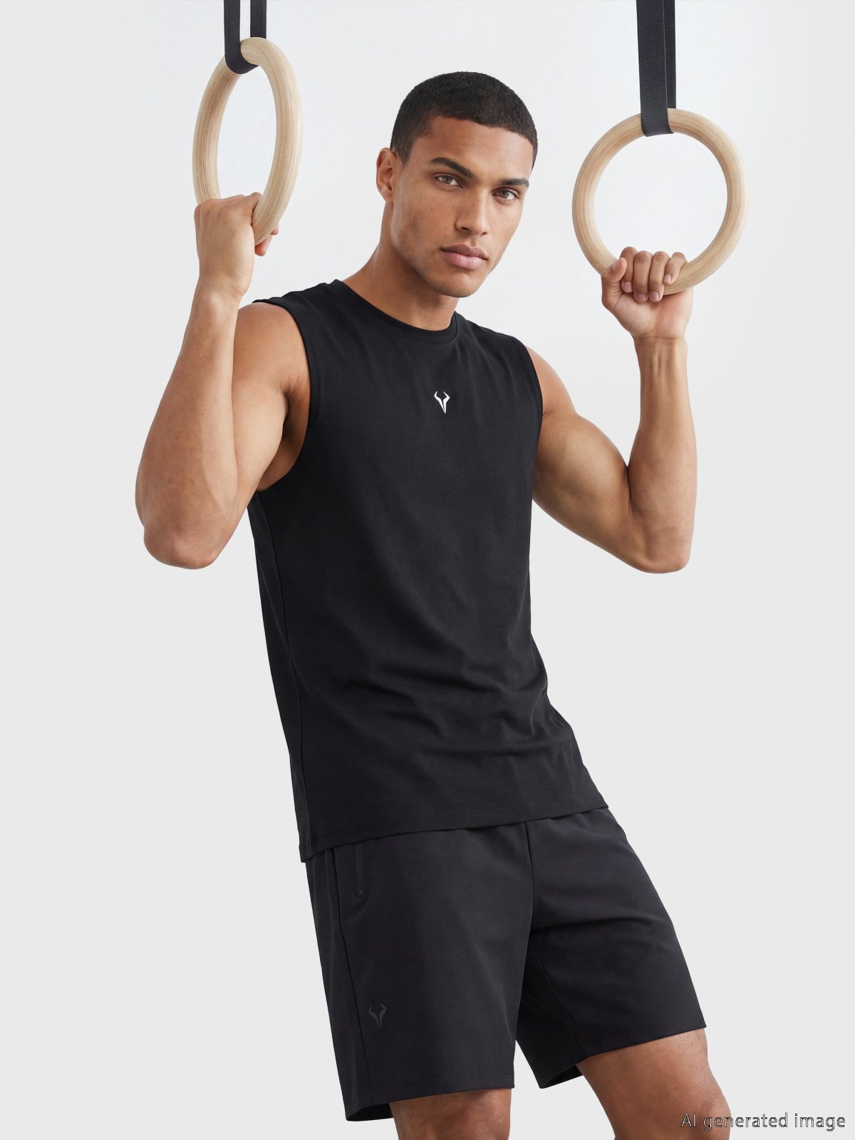 LC Waikiki S6D212Z8 Men's Black Sleeveless T-Shirt