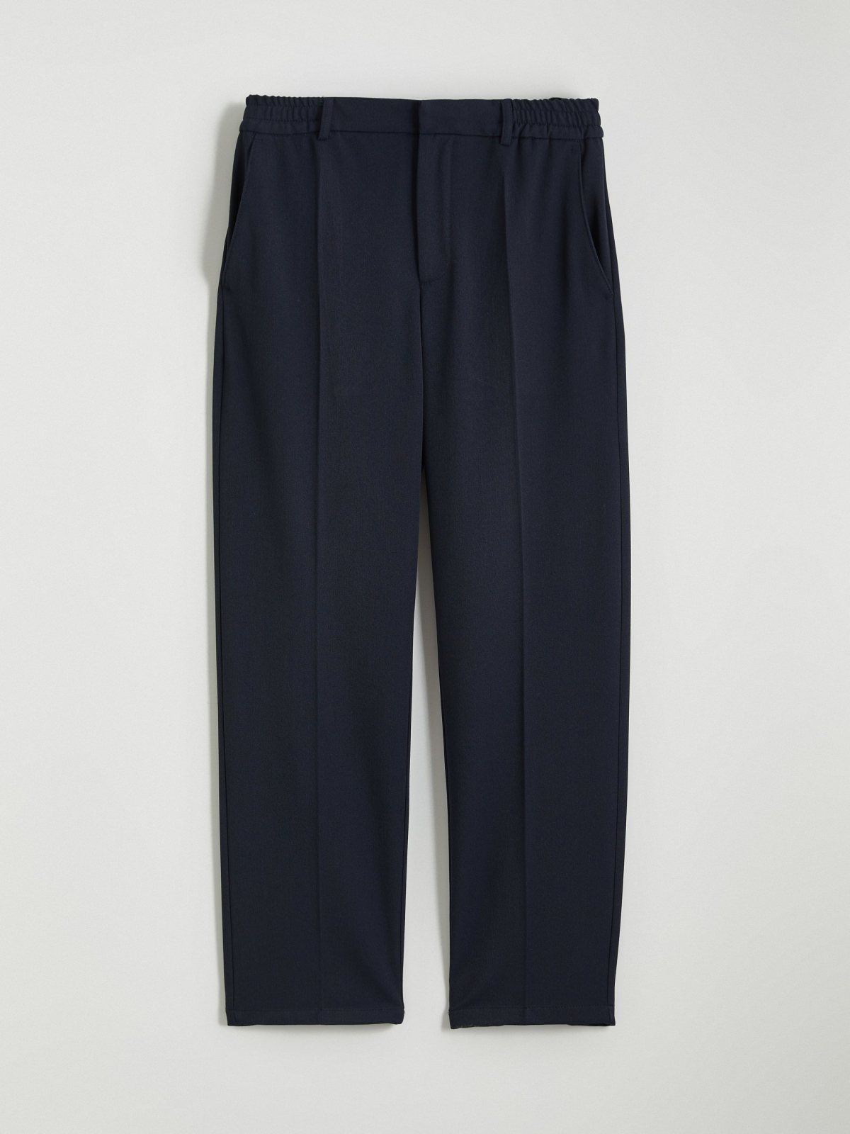 South Blue Erkek Lacivert Lastikli Bel Düz Paça Pantolon 5923996