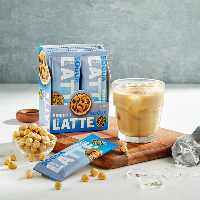 Premium Soğuk Caffe Latte Fındıklı 15 g (10lu kutu)