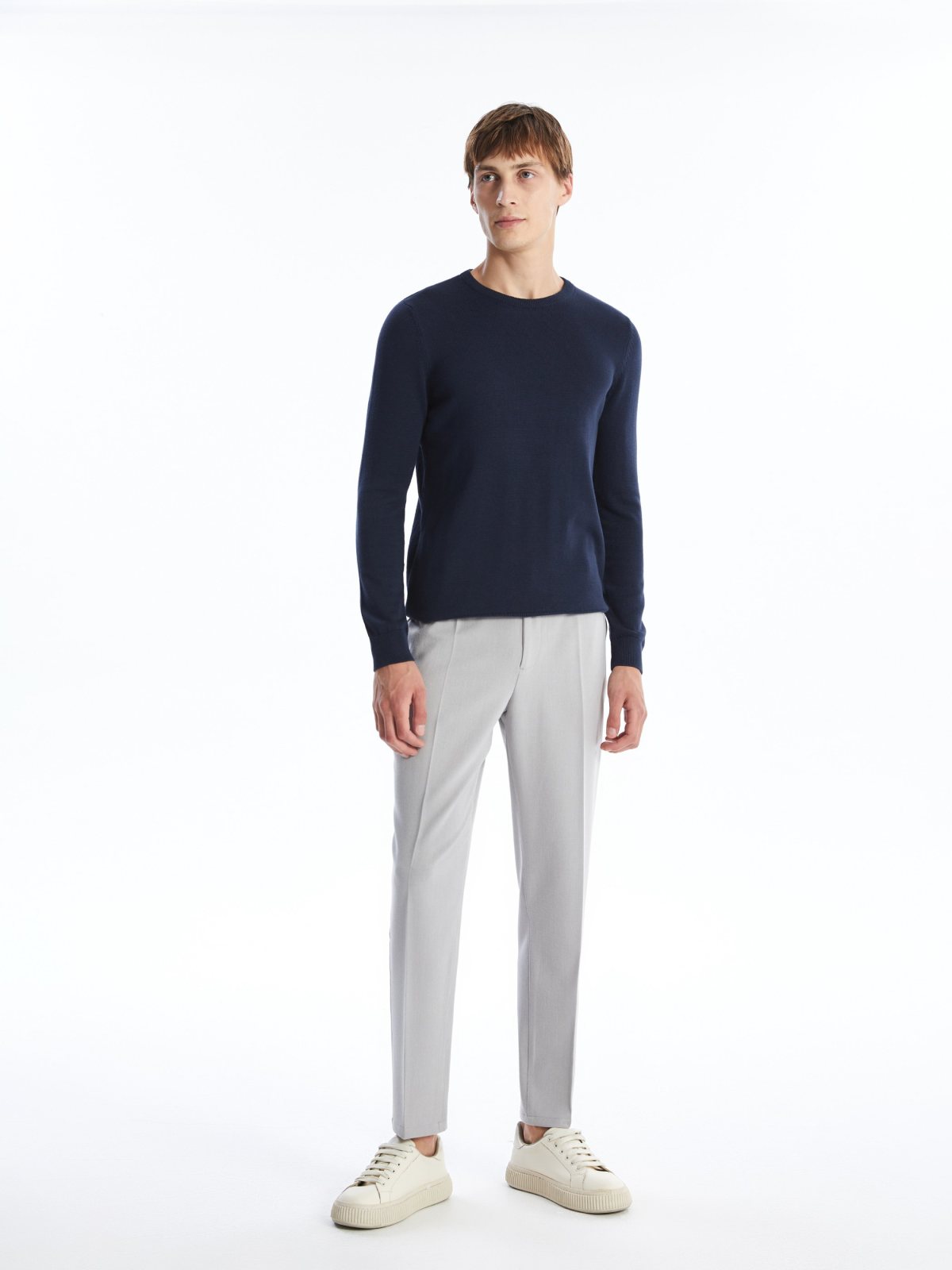 South Blue Erkek Gri Düz Kesim Pantolon 4582710