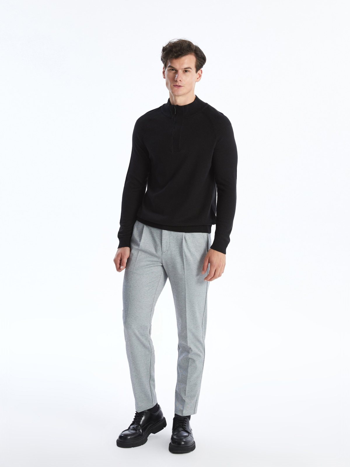South Blue Erkek Gri Düz Kesim Pantolon 4557686
