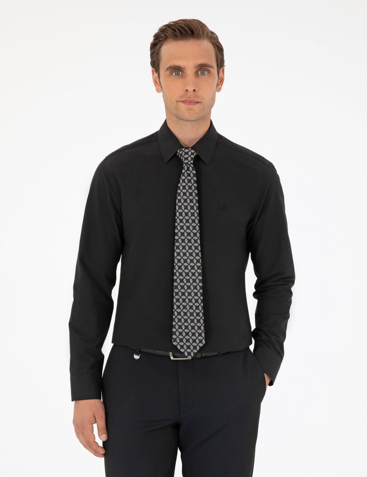 Pierre Cardin 4077049 тканая рубашка