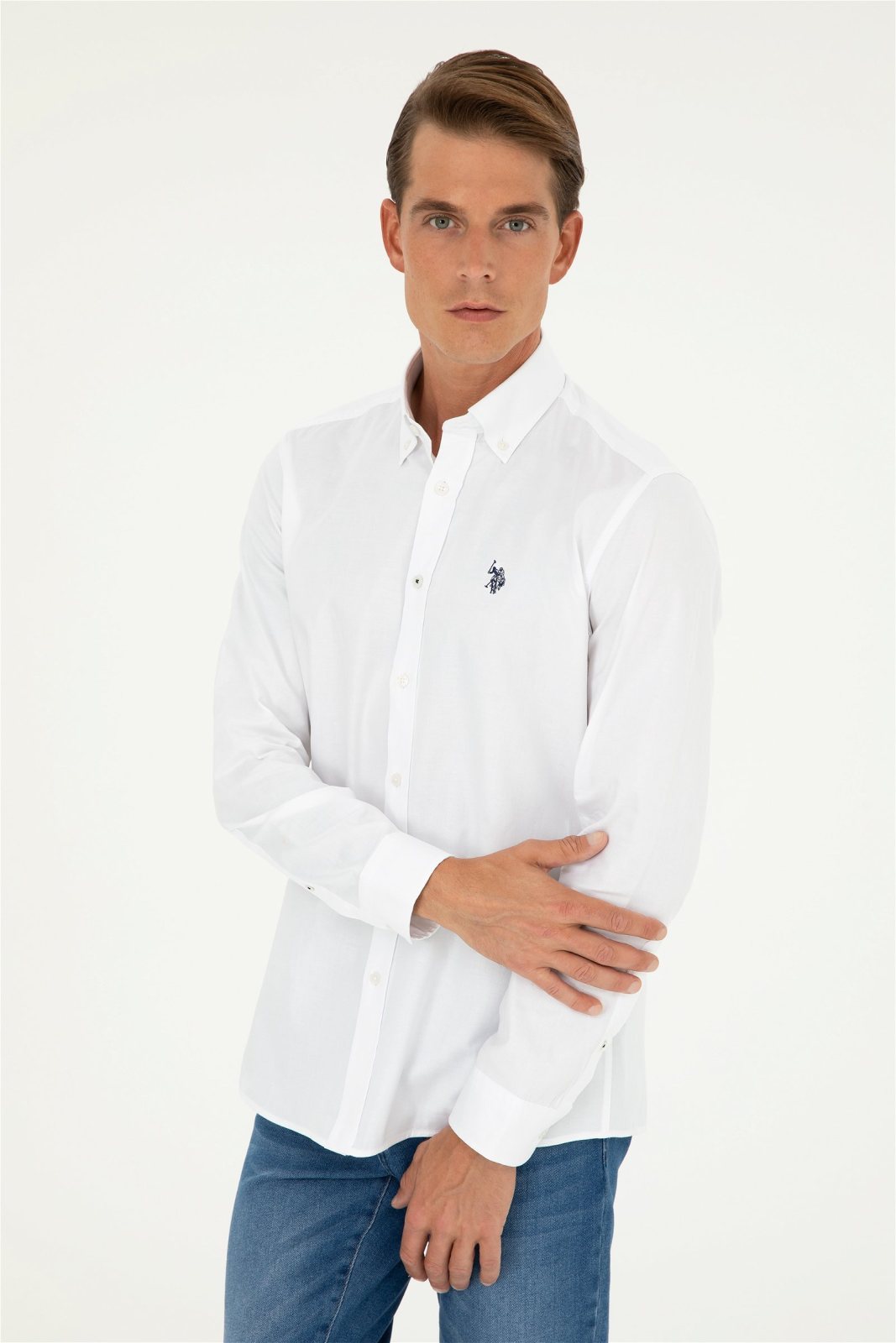 U.S.Polo Assn. Erkek Dokuma Gomlek