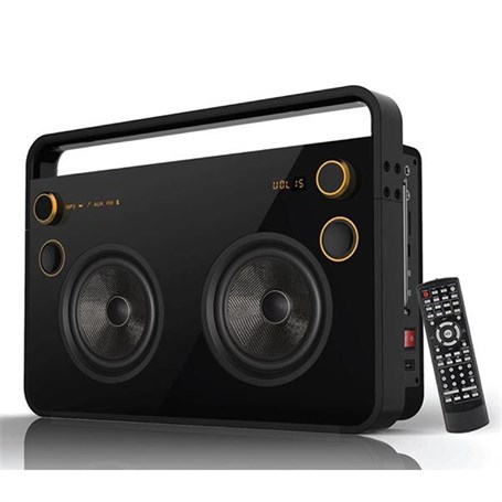 Mikado MD-73BT — чёрная Bluetooth-колонка 60W с USB, SD и FM-радио