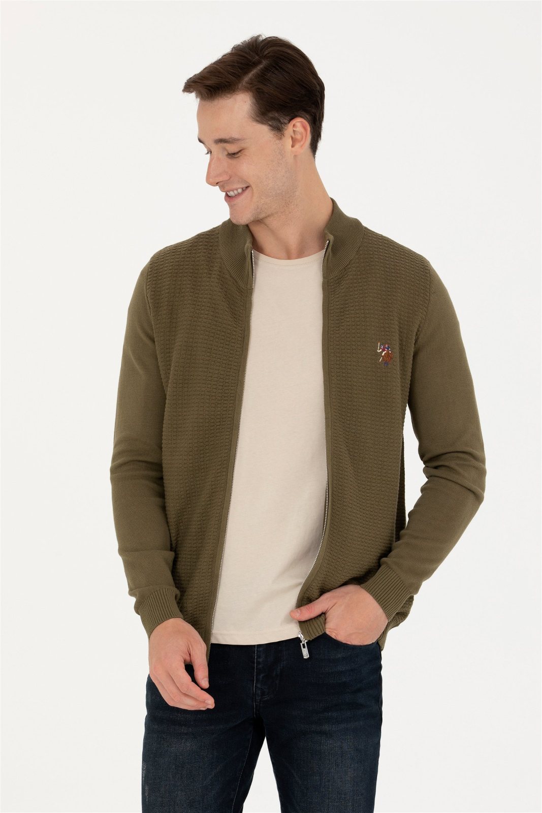 U.S.Polo Assn. Erkek Triko Hırka