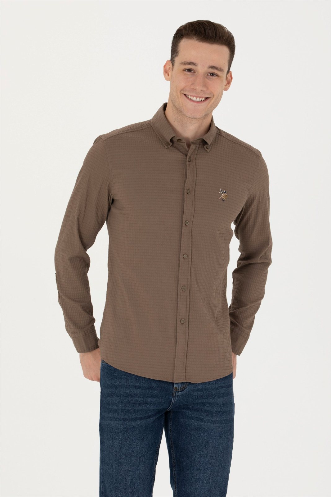 U.S. Polo Assn. 2874439 Мужская рубашка с длинным рукавом