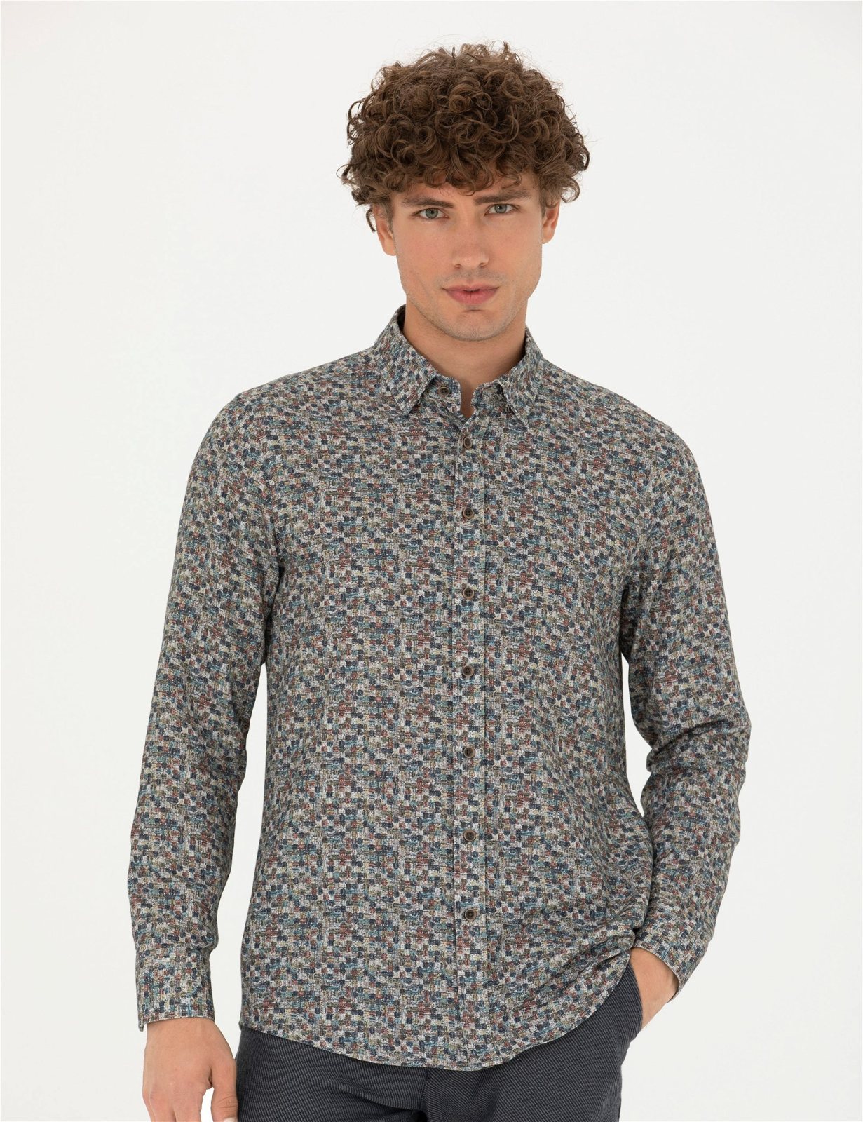 Pierre Cardin Erkek Dokuma Gömlek