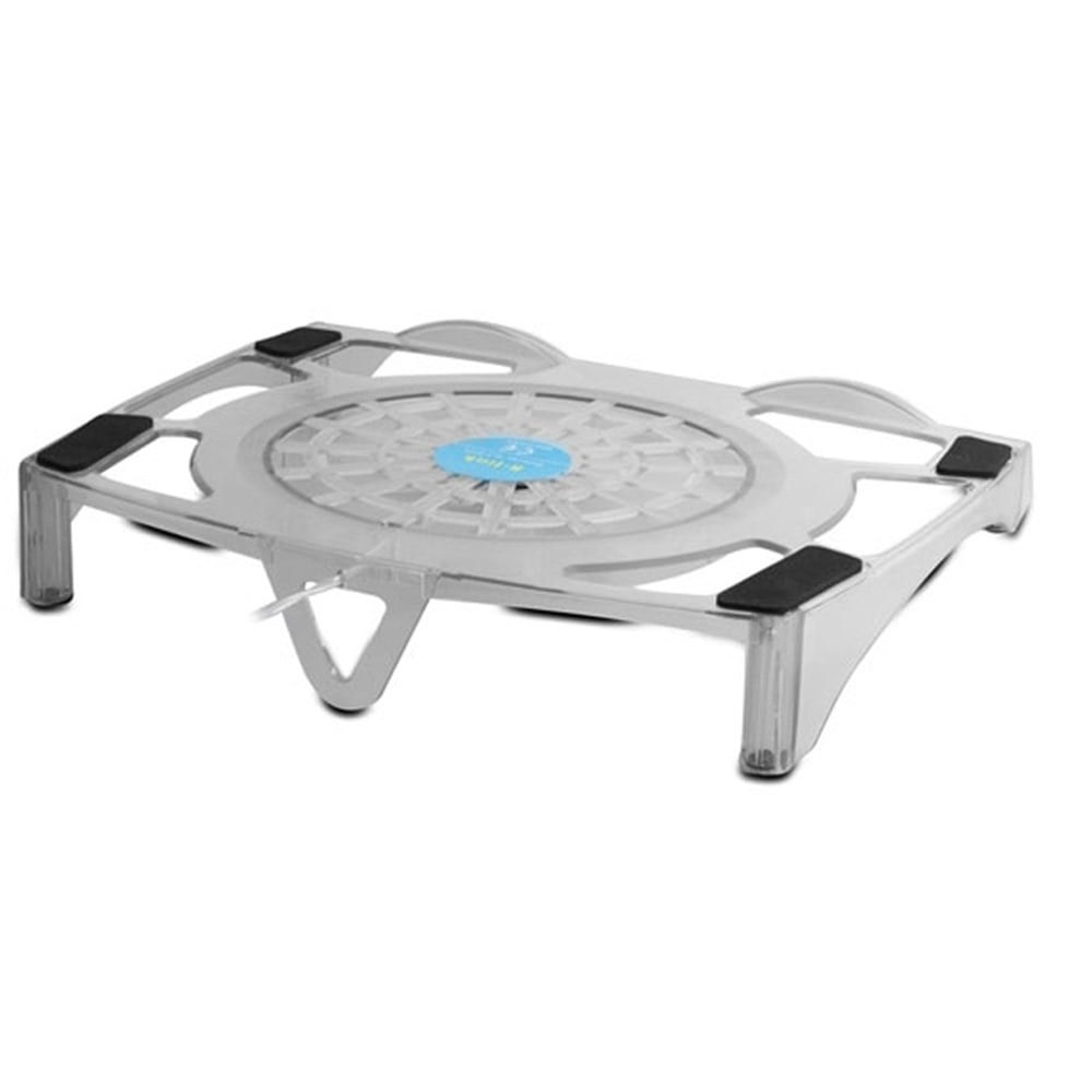 S-Link SLX-NT35 Охлаждающая подставка для ноутбука, прозрачная синяя