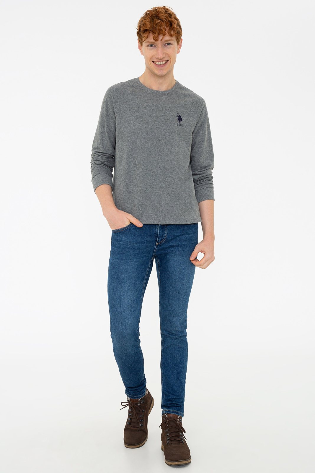 U.S. Polo Assn. Erkek Basic Sweatshirt