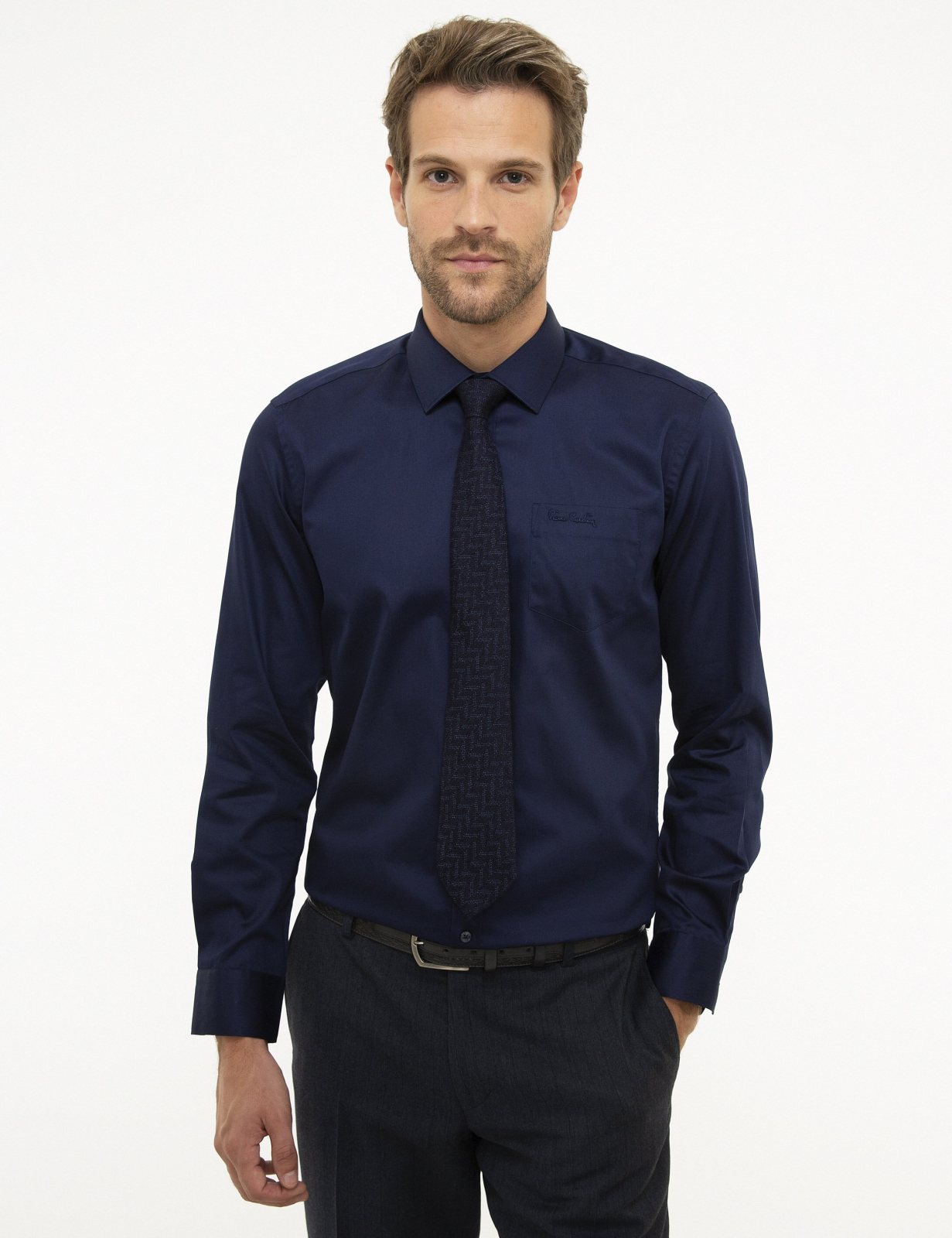 Pierre Cardin Erkek Regular Fit Basic Gömlek