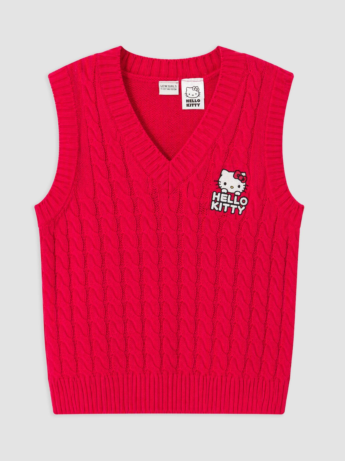 LC Waikiki 7416024 Men’s Sweater Vest with Hello Kitty