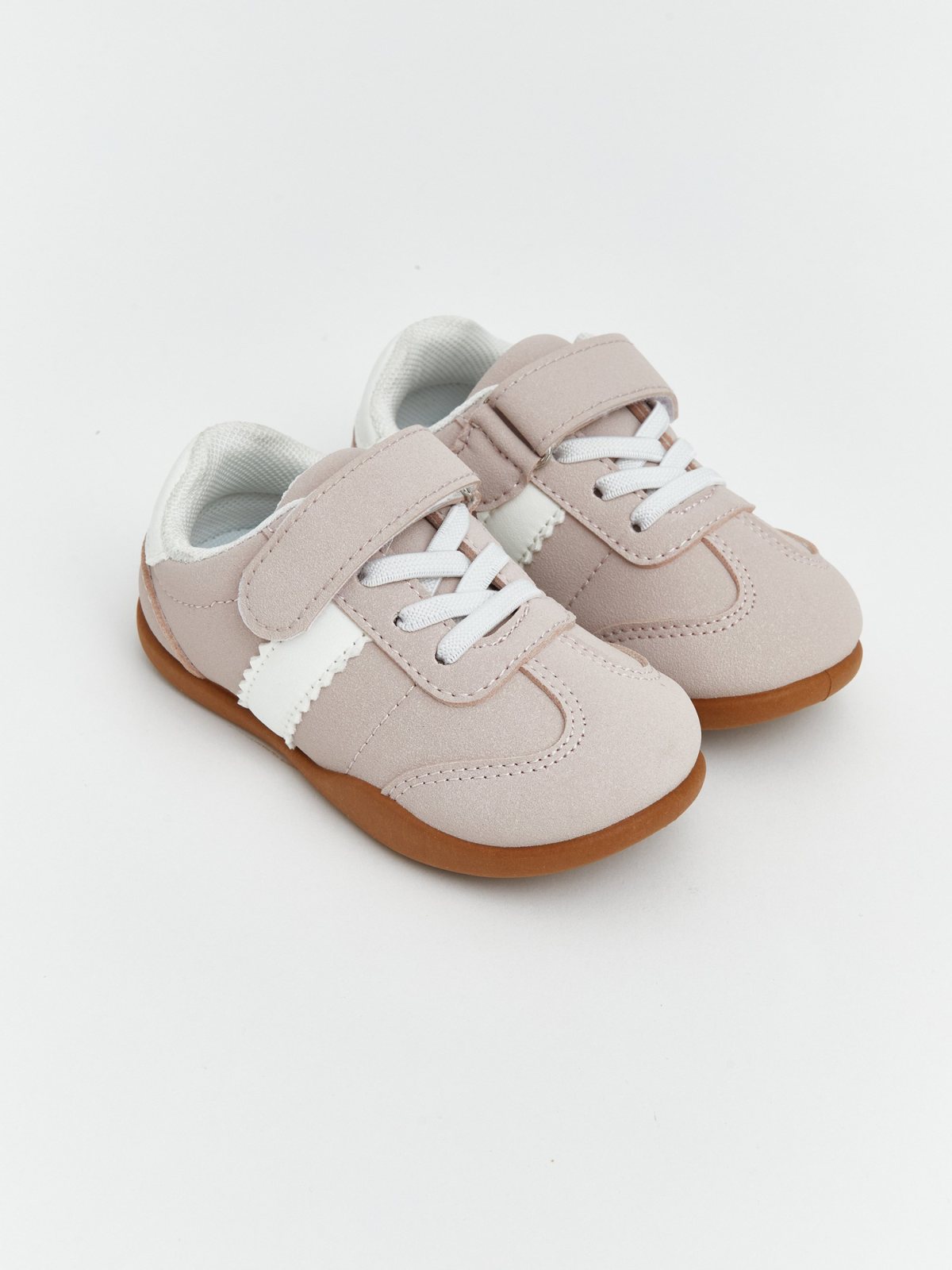 LC Waikiki Sneaker Pembe-Beyaz Çocuk Cırt Cırtlı Spor Ayakkabı