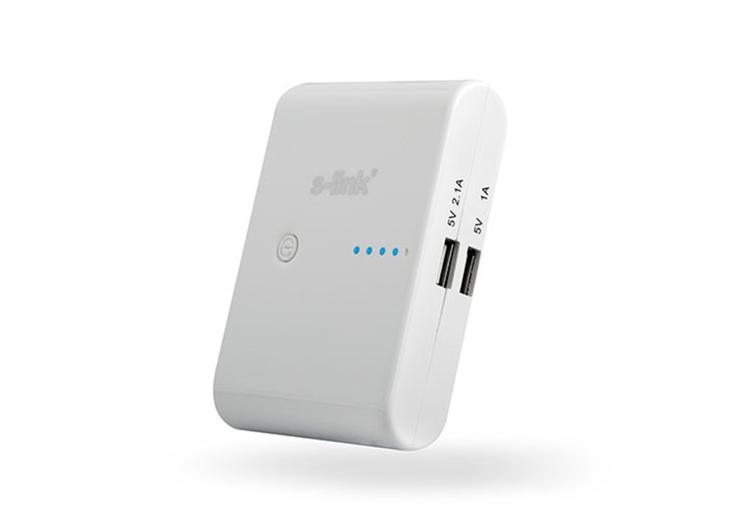 S-Link IP-1044 — белый внешний аккумулятор 10400mAh с двумя USB