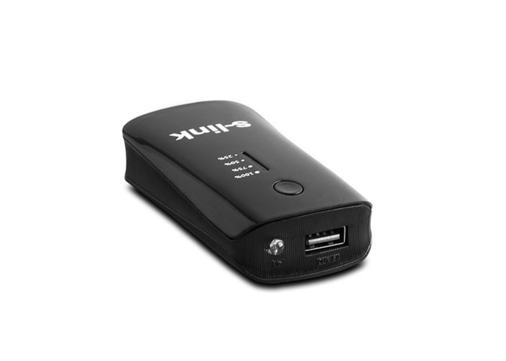 S-Link IP-710 Внешний аккумулятор 5200mAh, чёрный/серебристый