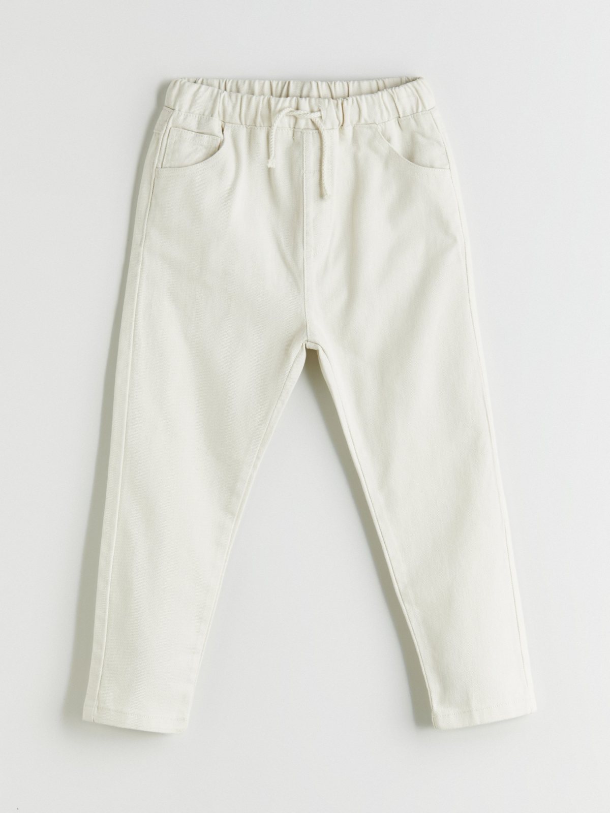 LC Waikiki Çocuk Bej Beli Lastikli Bağcıklı Pantolon 5836392