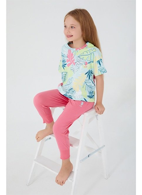 U.S. Polo Assn. Kız Çocuk Pijama Takım