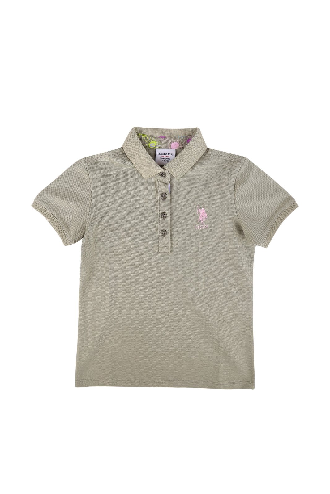 U.S. Polo Assn. Kız Çocuk Polo Yaka Tişört