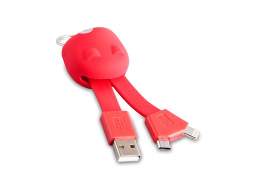 S-link IP-304 Kırmızı iPhone 5/6+ Micro Usb Çeviri