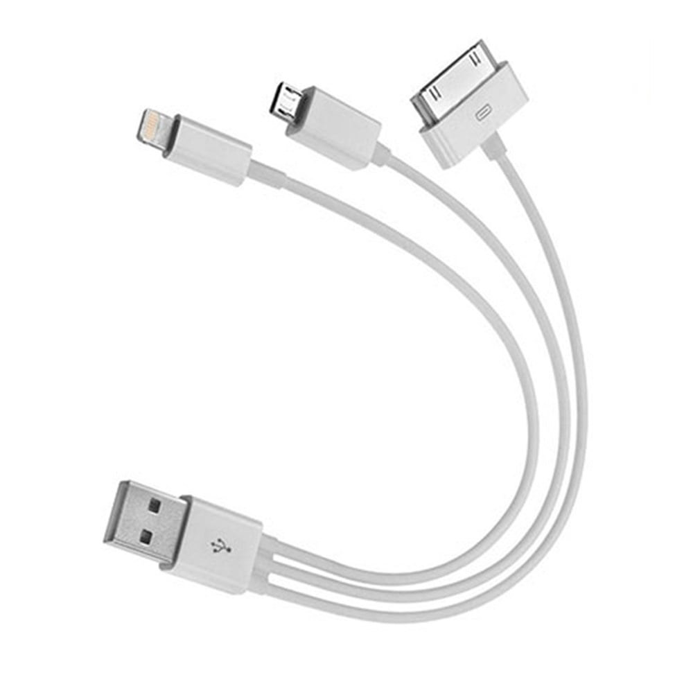 S-Link SL-IP550 кабель-переходник USB для iPhone 4/5G и Micro 5pin Samsung Tablet, белый