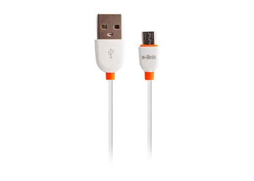 S-Link SLP-505 White Micro USB Data and Charging Cable