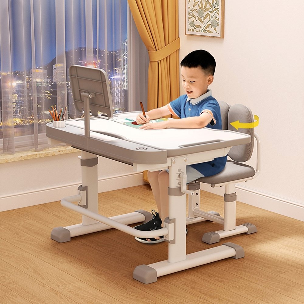 Çocuk Çalışma Masası ve Sandalye Takımı Gray