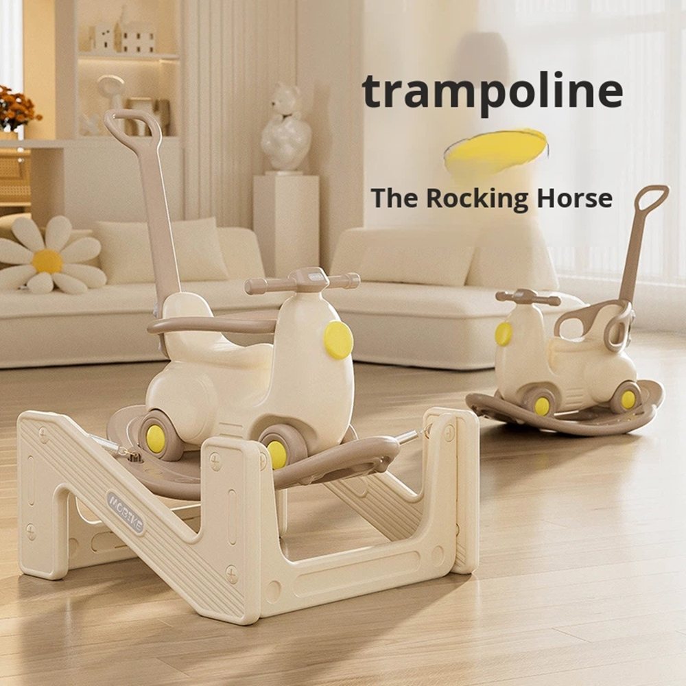 Trambolin Sallanan At Ride-On Araba 2-in-1