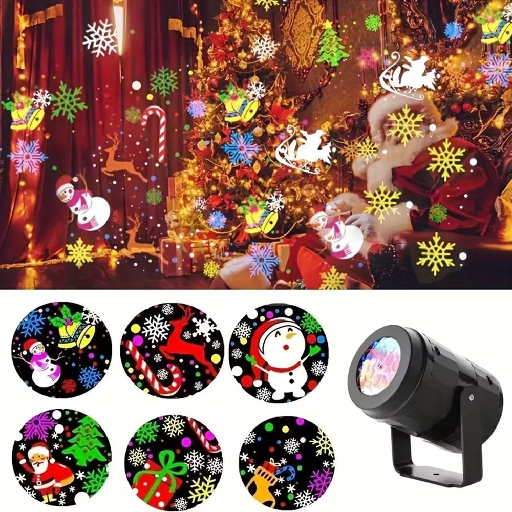 LED Christmas Snowman Projection Light