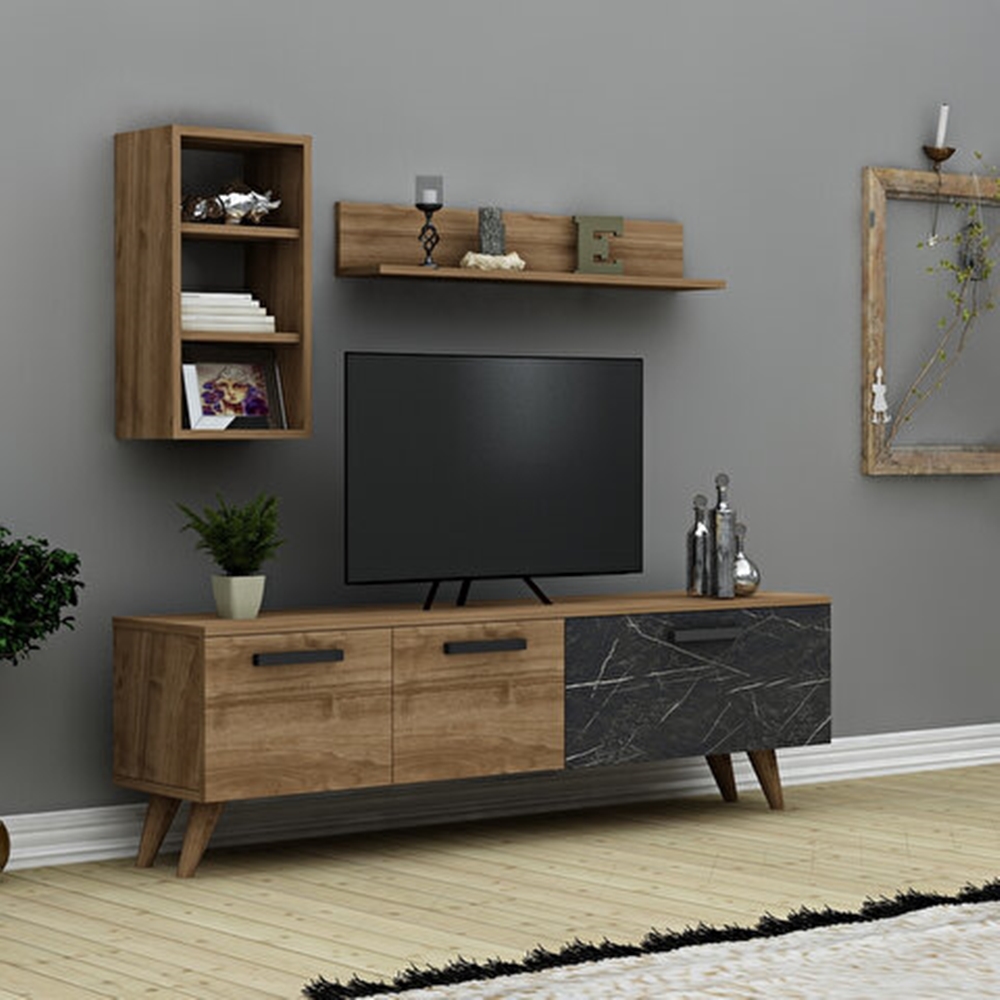 Tv Ünitesi Safir Meşe Siyah
